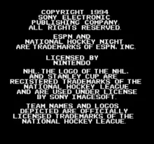 Image n° 1 - screenshots  : ESPN National Hockey Night